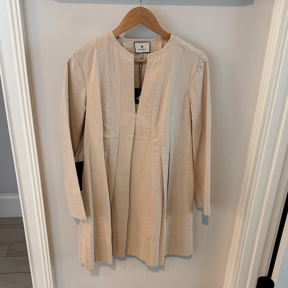 Tuckernuck Cream Long Sleeve Dress